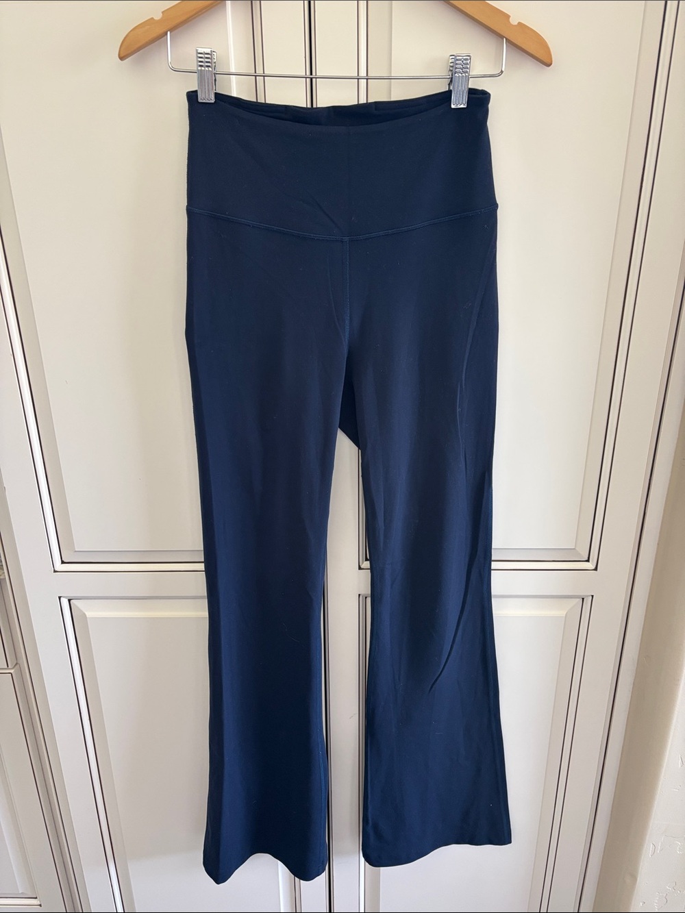 Lululemon Groove Super High Rise Flare Pant LW5DKMS Blue Yoga Workout Women’s‎ 6